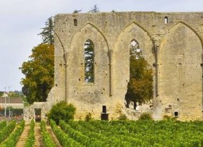 Marché des Producteurs de Pays près du Cloître de Saint Emilion avec le Château Haut de Lerm