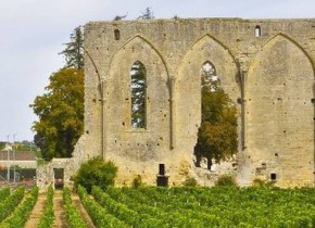 Marché des Producteurs de Pays près du Cloître de Saint Emilion avec le Château Haut de Lerm