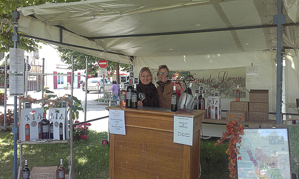 Marché de La Jarrie avec les vins du château Haut de Lerm